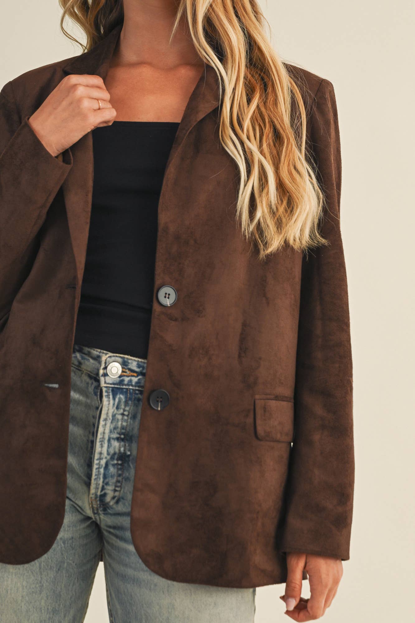 SUEDE BLAZER JACKET