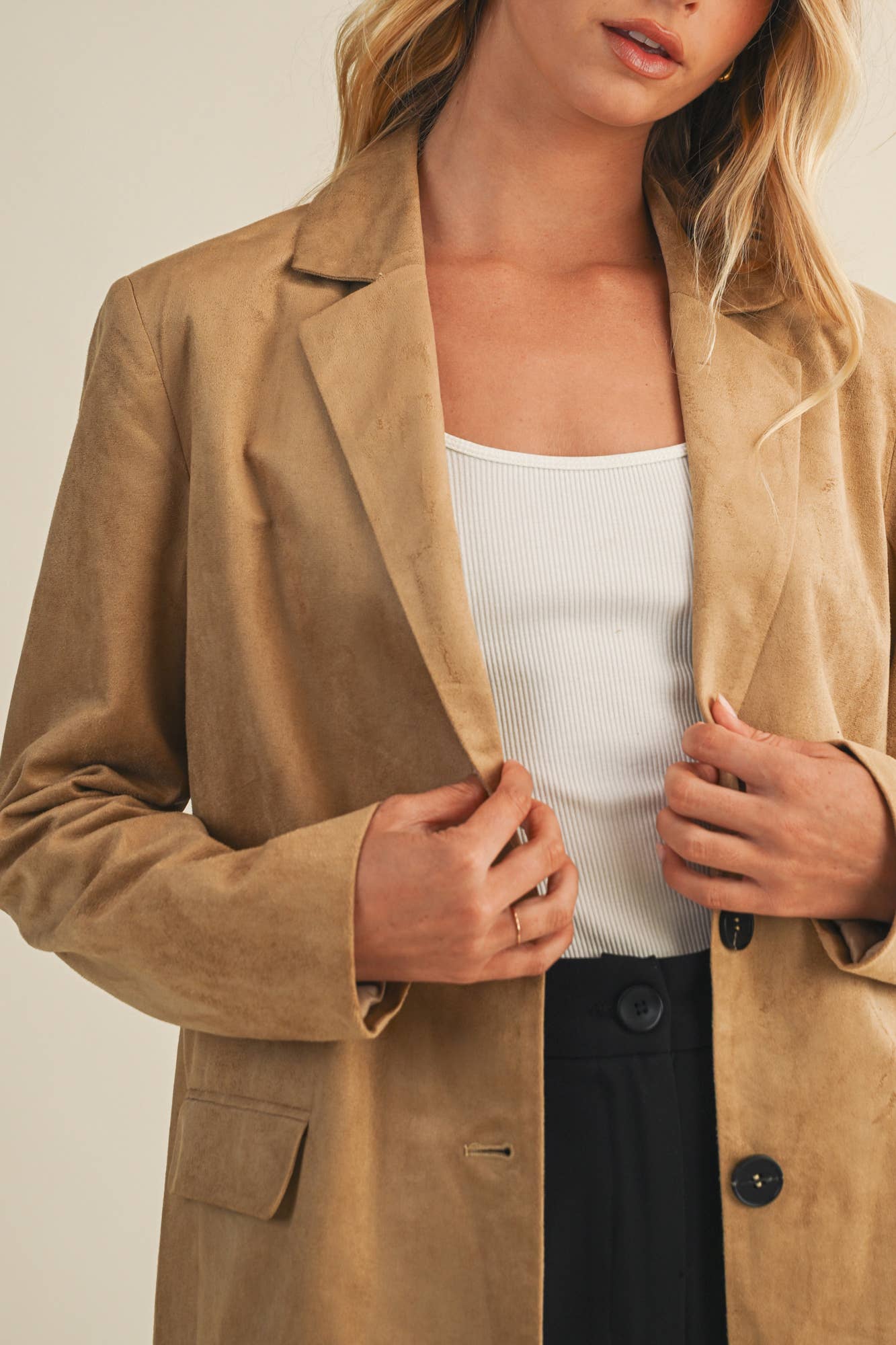 SUEDE BLAZER JACKET