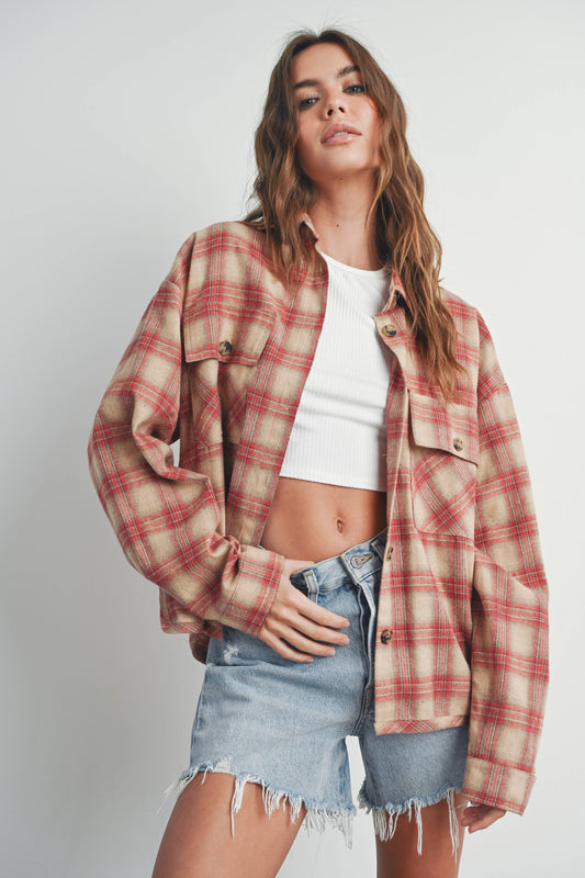 Plaid Red Shacket