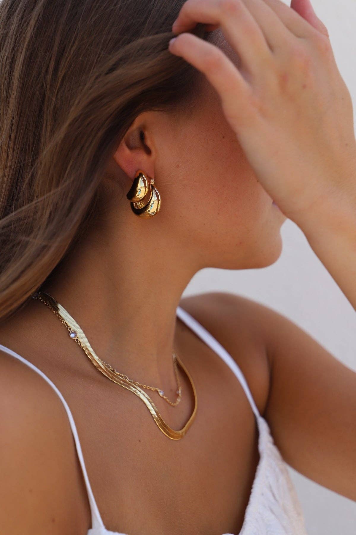 Bonnie chunky teardrop studs