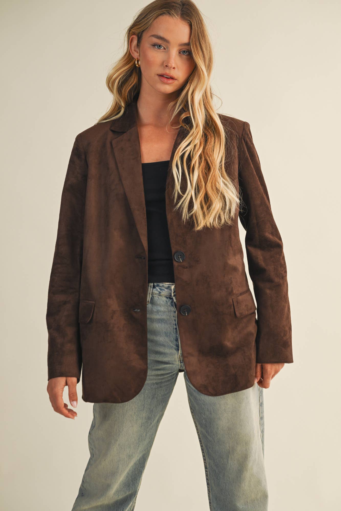 SUEDE BLAZER JACKET