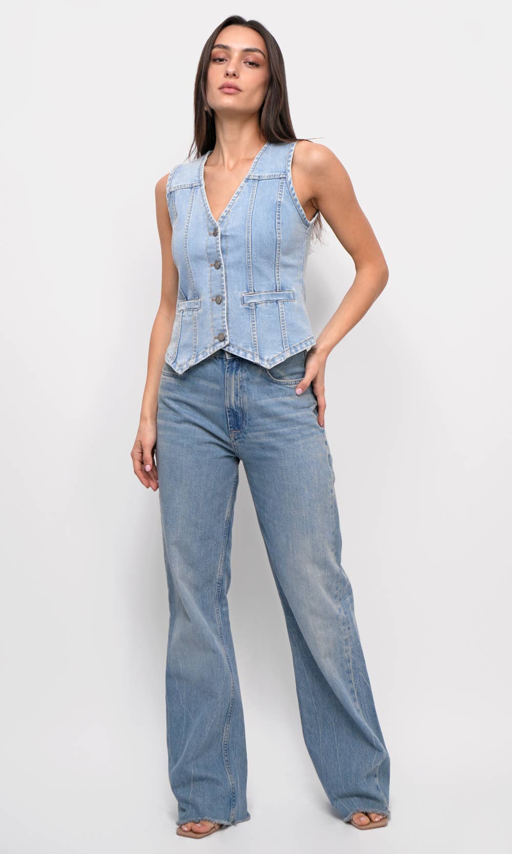 Cassidy Chambray Vest