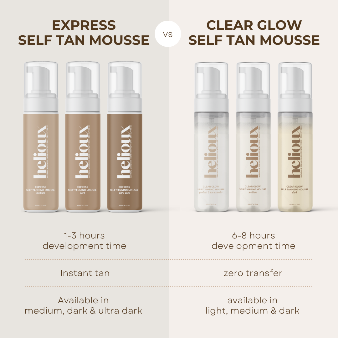 HELIOUX® EXPRESS SELF TANNING MOUSSE DARK