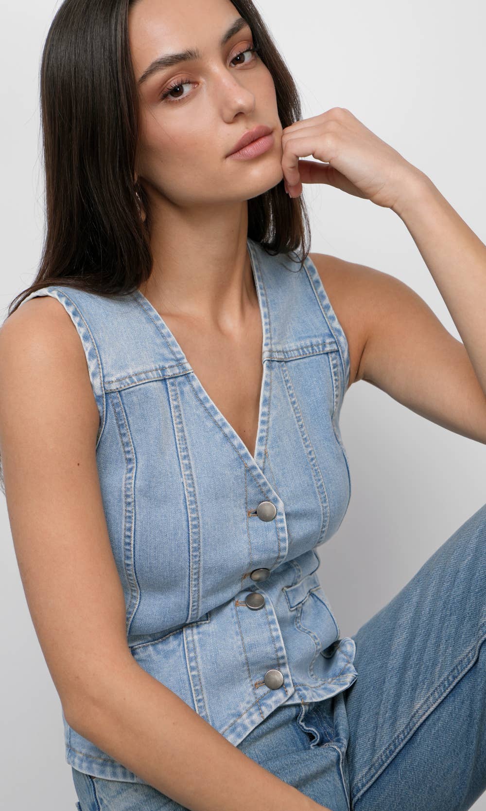 Cassidy Chambray Vest