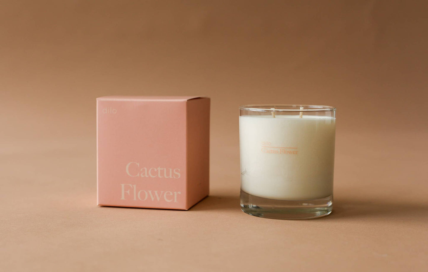 Cactus flower candle