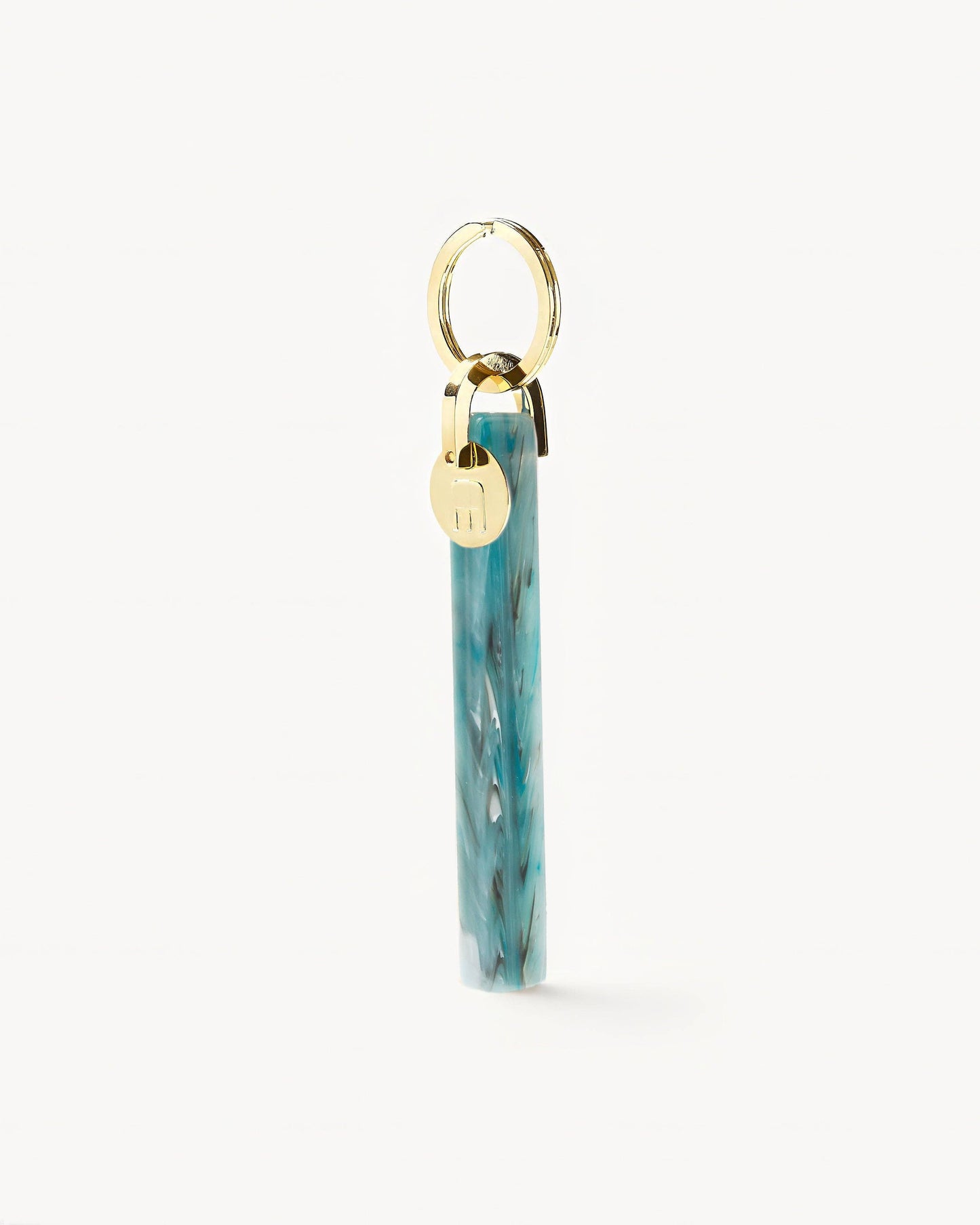 Bar Keychain in Jadeite - Gold