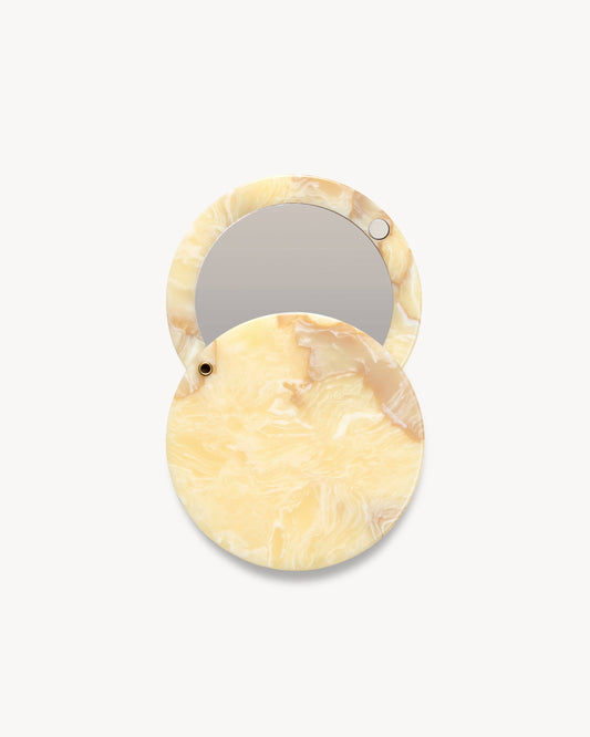Circle Mirror in Crème