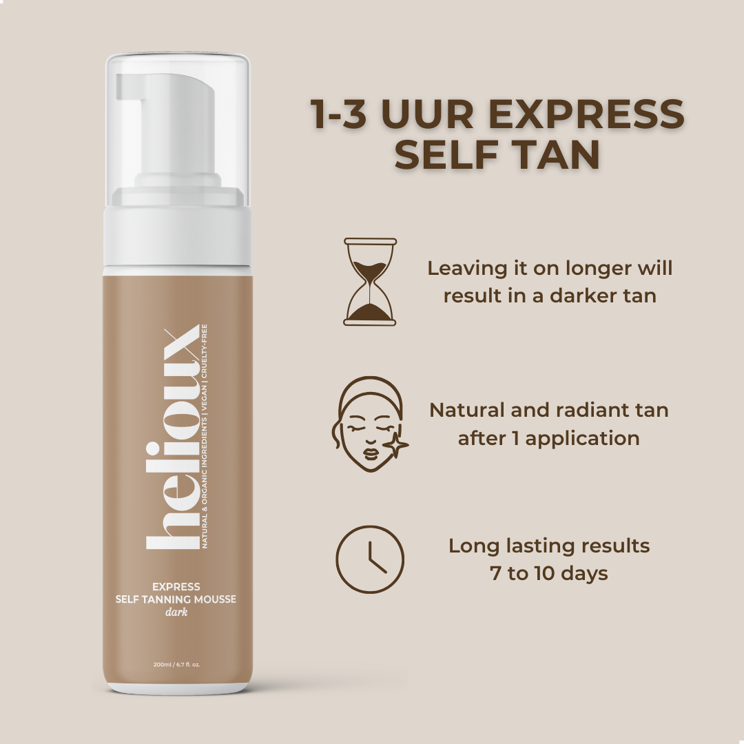 HELIOUX® EXPRESS SELF TANNING MOUSSE DARK