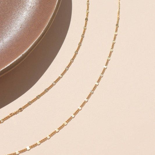Sunburst Chain | in 14k Gold Fill