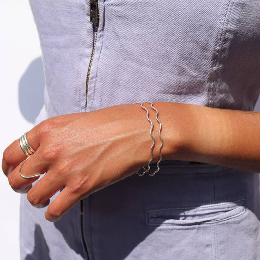 Dreamwave Bangle | in 14k Gold Fill or Sterling Silver