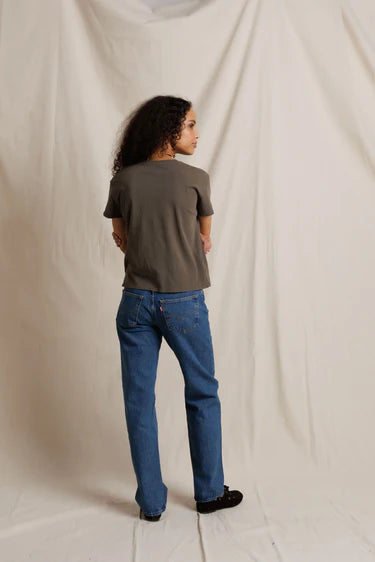 Harley Slightly Oversized Crew Neck Tee|Perfect White Tee