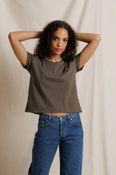 Harley Slightly Oversized Crew Neck Tee|Perfect White Tee
