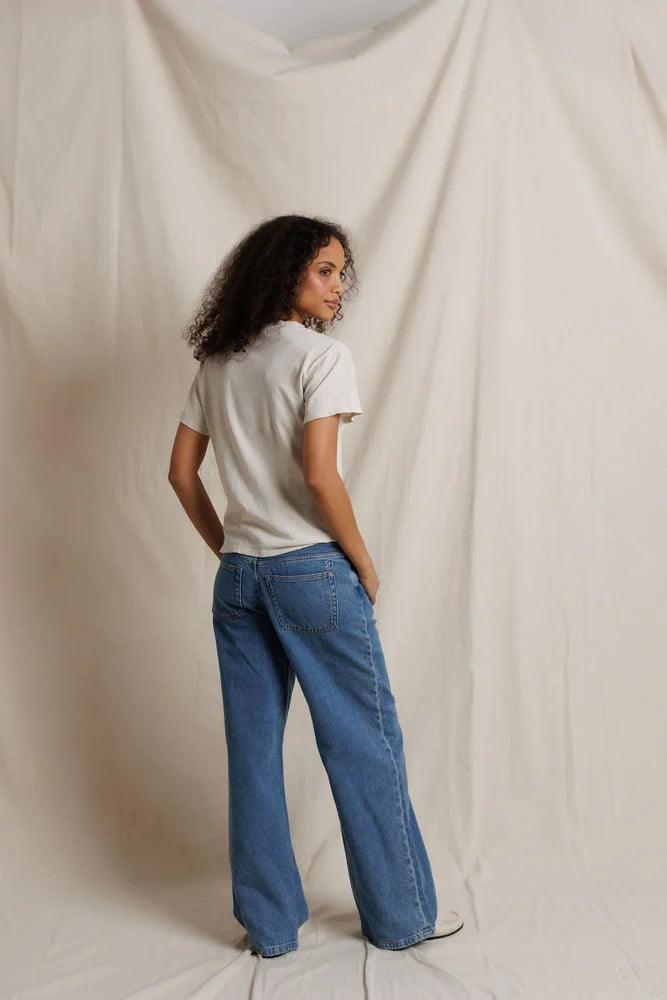 Hendrix | Boxy V Neck Tee | Perfect White Tee