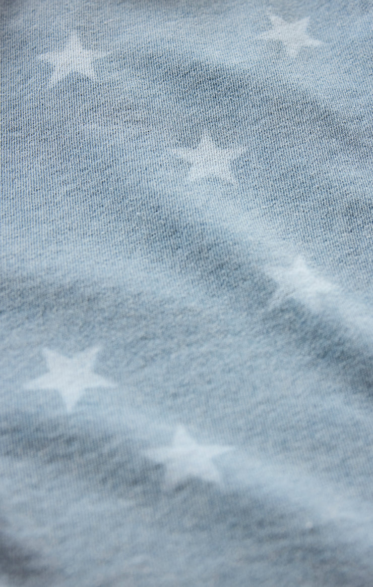 Written stars denim sweatshirt - Z supply
