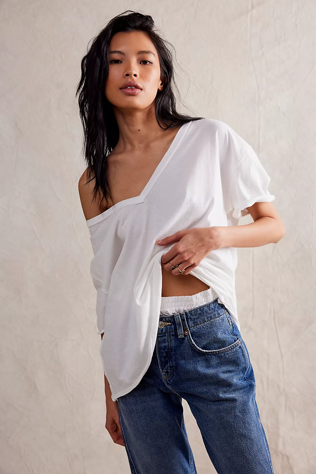 We The Free Nina V-Neck Tee - Free people