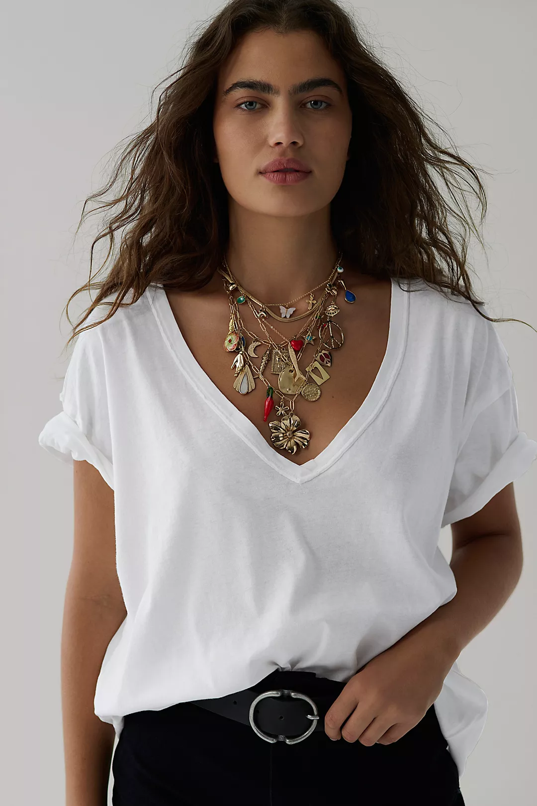 We The Free Nina V-Neck Tee - Free people
