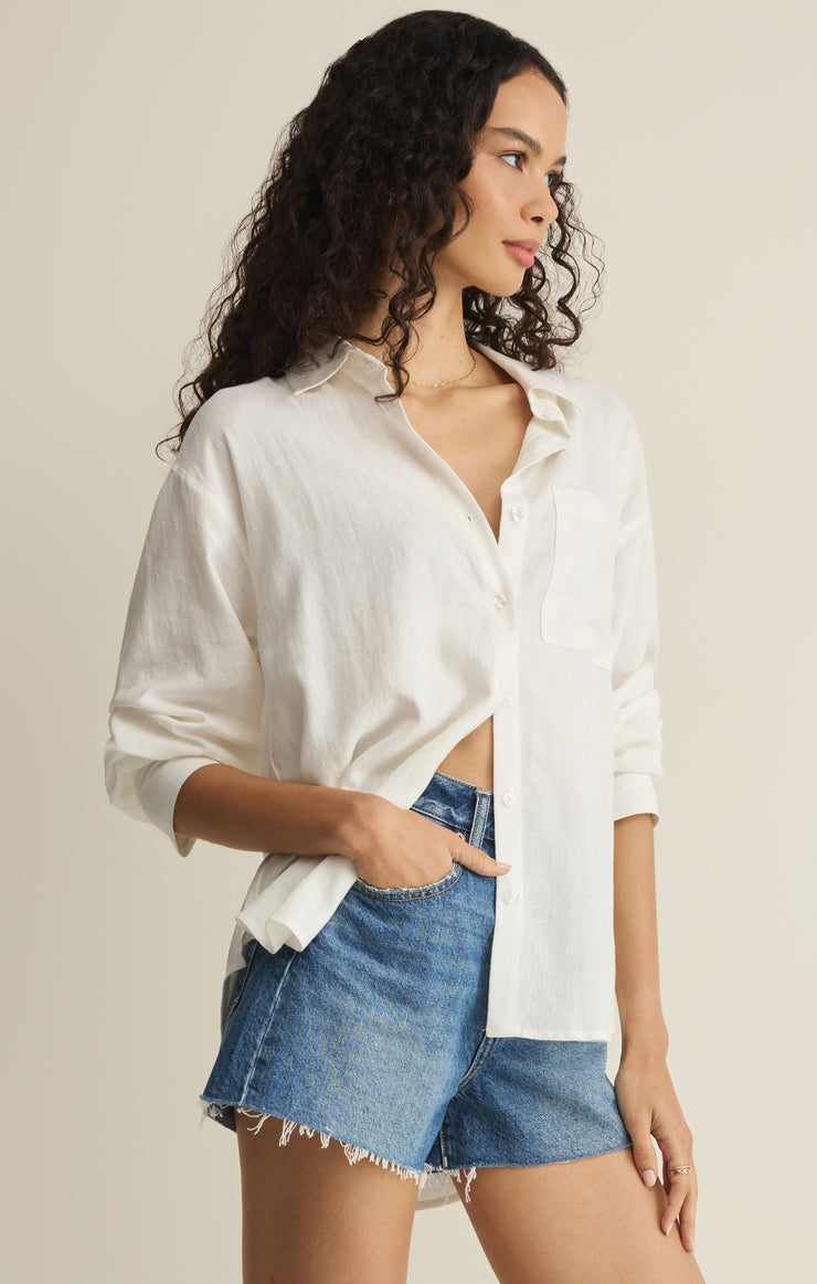 Signature linen top - Z supply