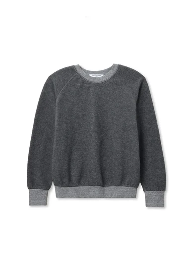 Ziggy Reverse Fleece Shrunken Crew