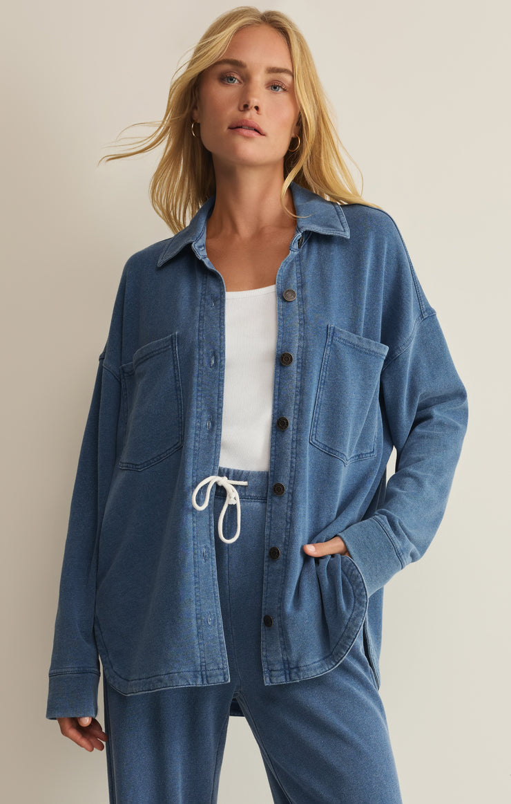 All day knit denim jacket - Z supply