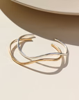 Swell cuff - sterling silver