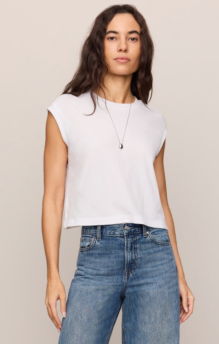 Flex cropped muscle tee - Z supply