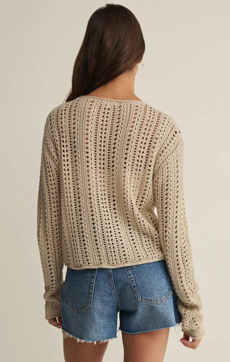 Upland crochet sweater top - Z supply