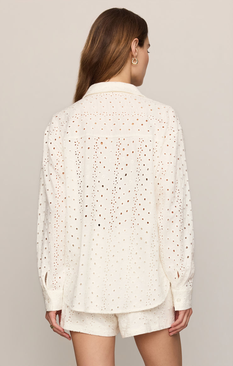 Elise knit eyelet button up - Z supply