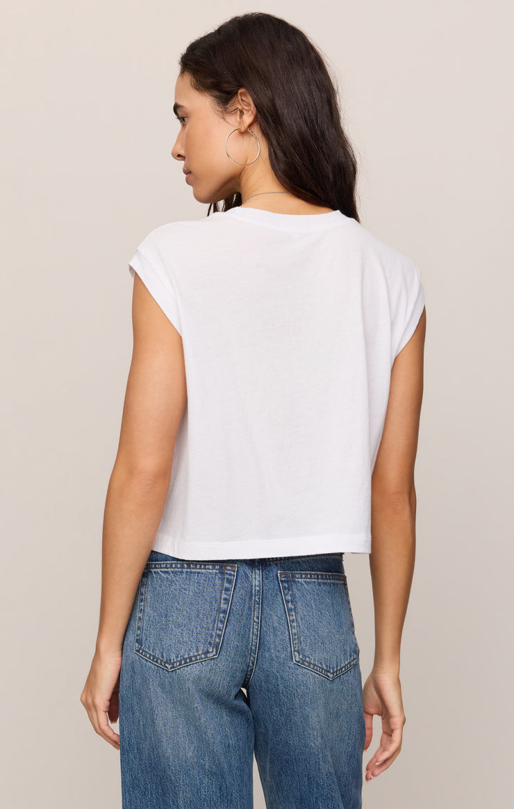 Flex cropped muscle tee - Z supply