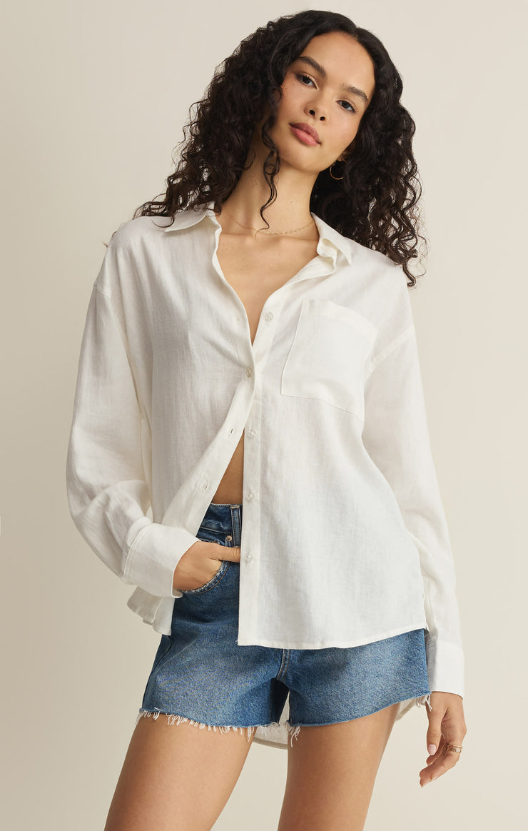 Signature linen top - Z supply