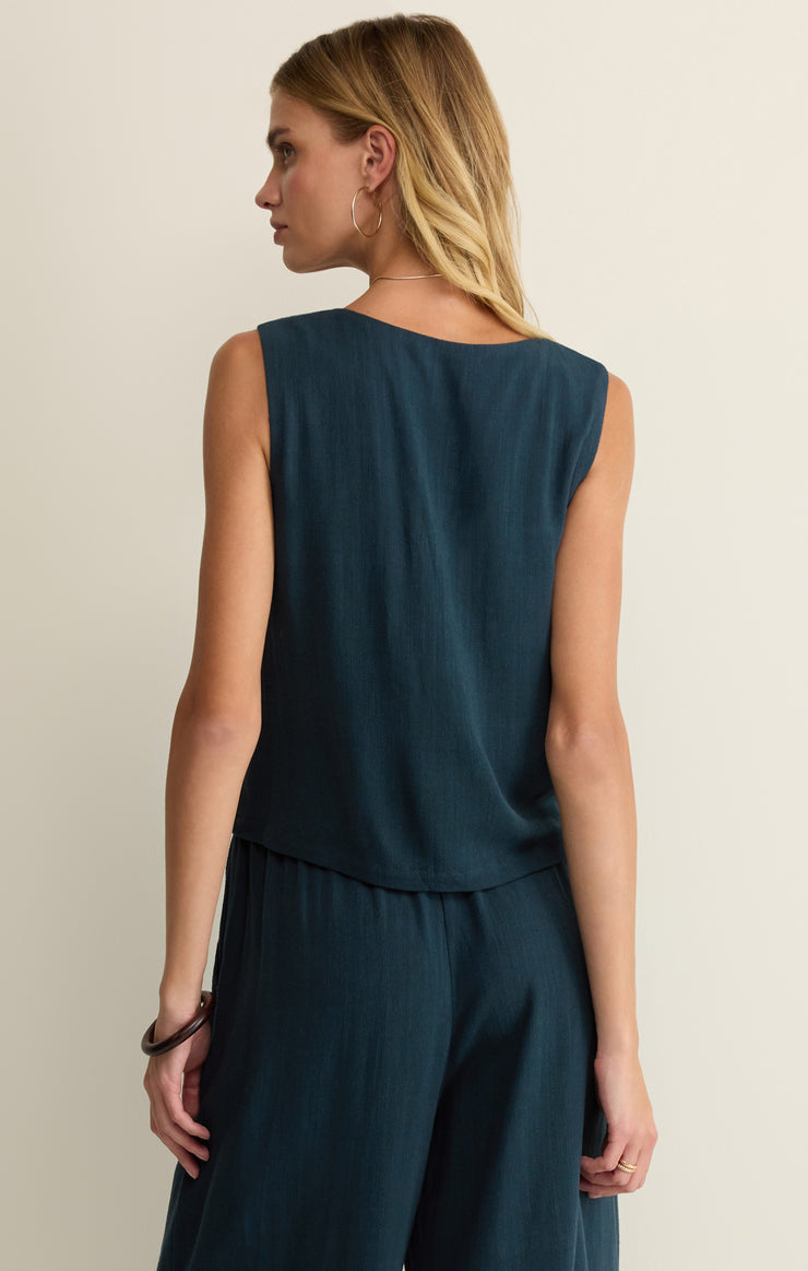 Charli cropped linen tank - Z supply