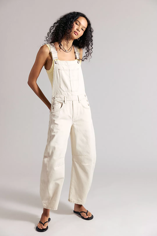 We The Free Good Luck Barrel Overalls - Free people