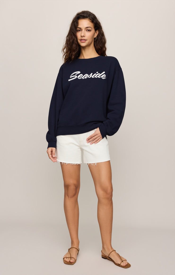 Seaside boyfriend fleece sweatshirt - Z supply