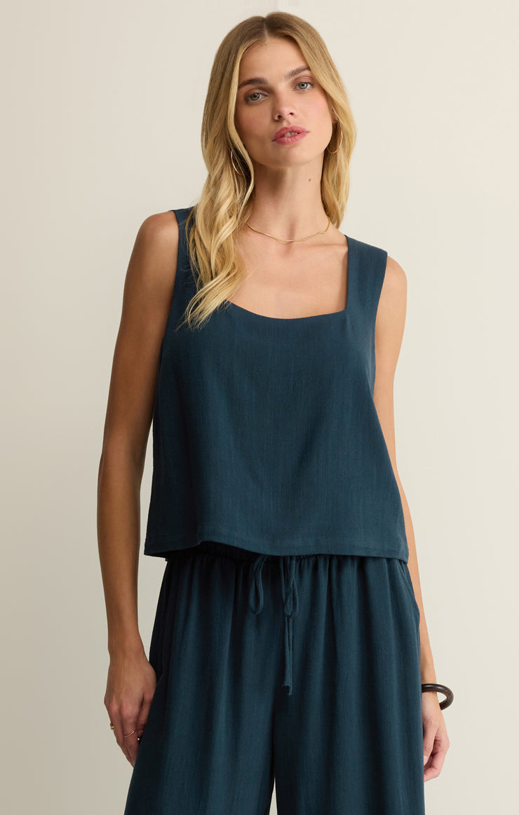 Charli cropped linen tank - Z supply
