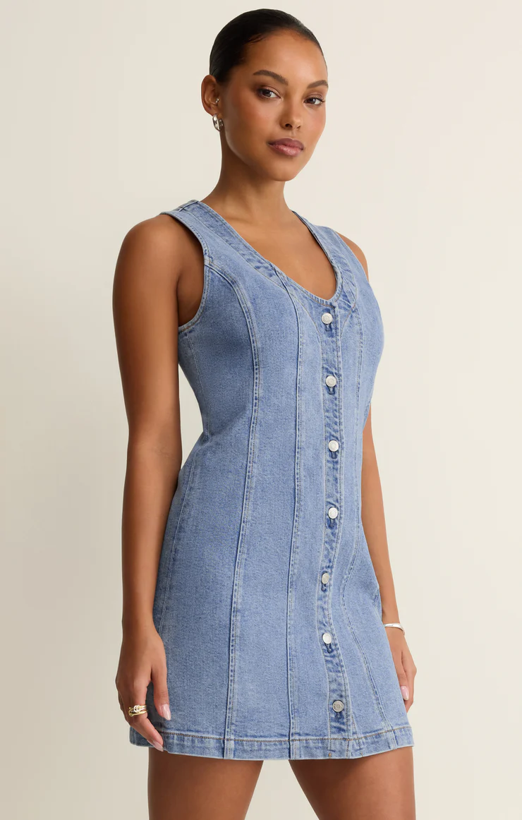 Jolie denim mini dress - Z supply