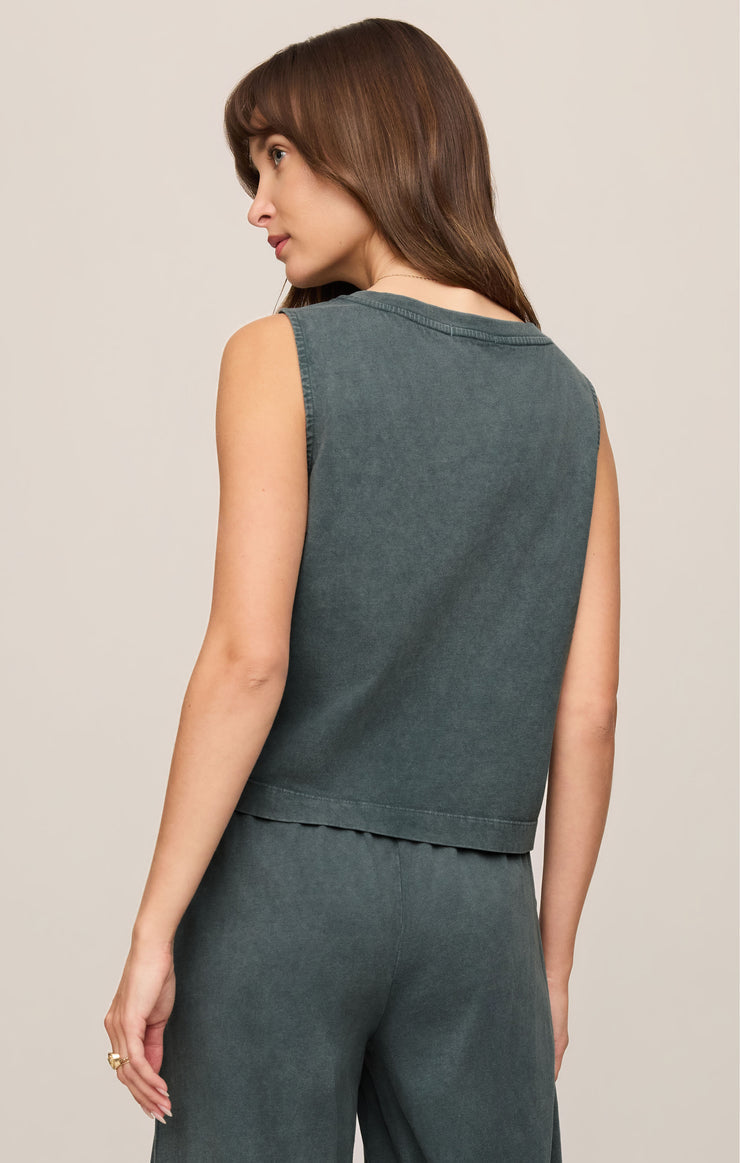 Sloane v-neck cotton jersey tank - Z supply