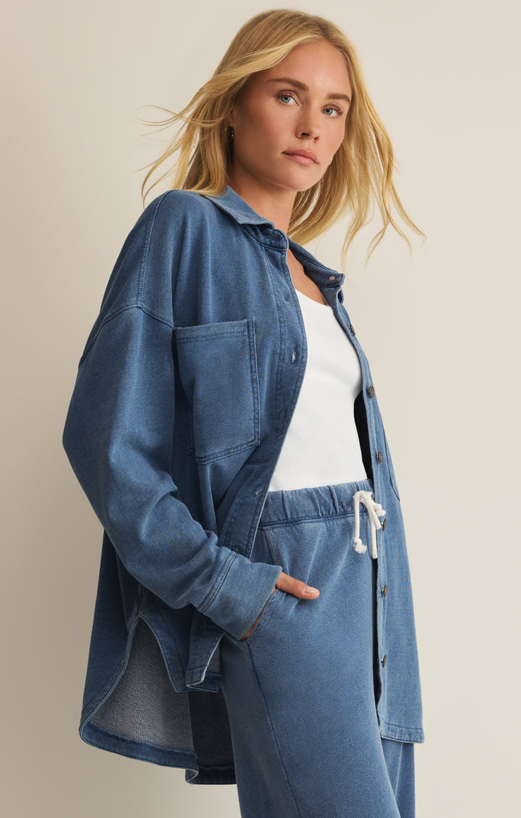 All day knit denim jacket - Z supply