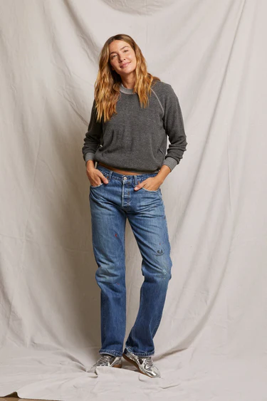 Ziggy Reverse Fleece Shrunken Crew