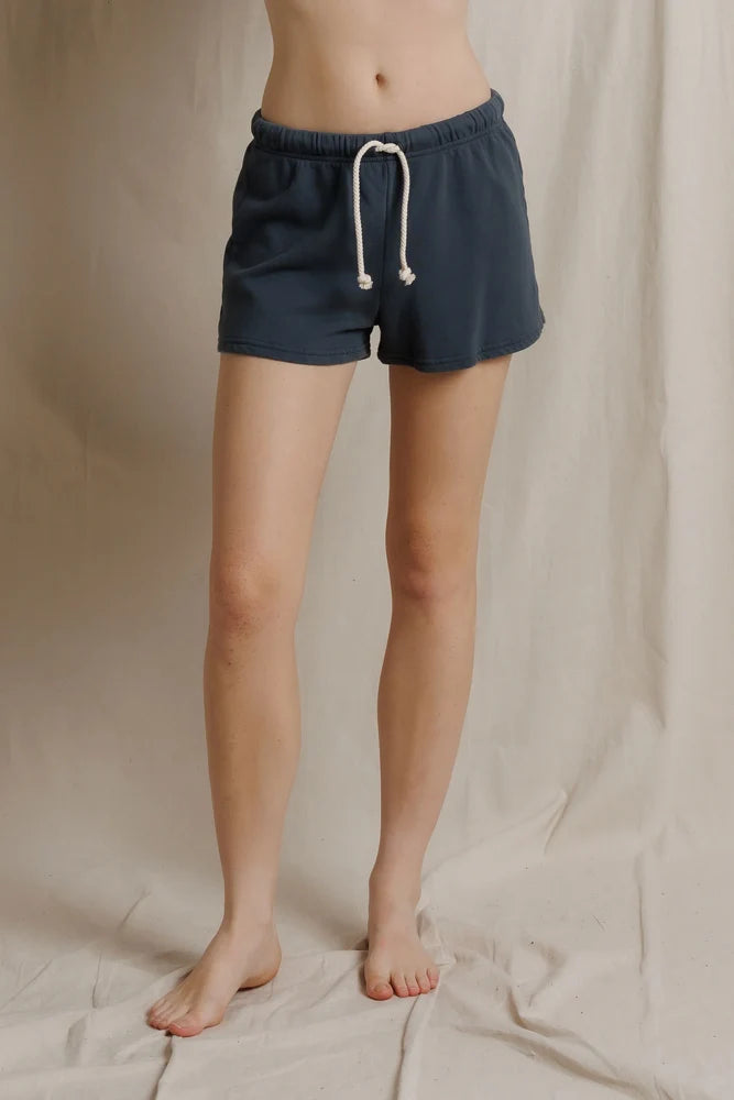 Layla | French Terry Sweat Shorts | Perfect White Tee