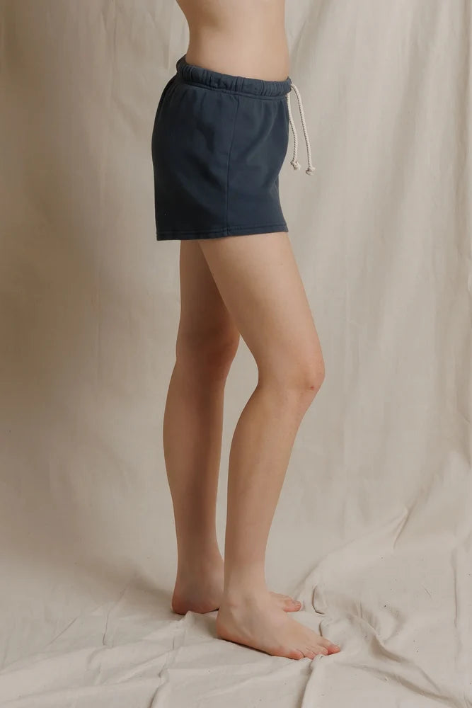 Layla | French Terry Sweat Shorts | Perfect White Tee