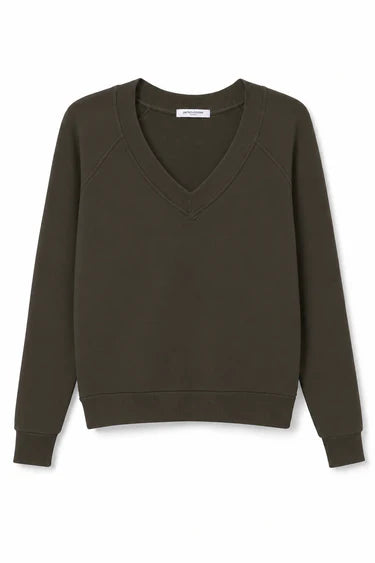 Perfect White Tee Sinead French Terry V Neck Sweatshirt