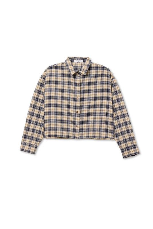 Perfect White Tee- Tate flannel