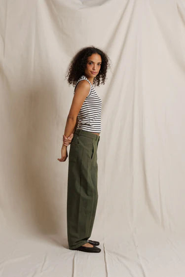 Perfect White Tee Tracy Stripe U Neck Tank Top