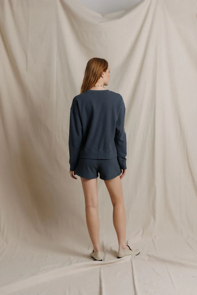 Tyler | French Terry Cotton Sweatshirt | Perfect White Tee