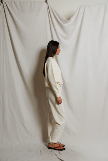 Ziggy Reverse Fleece Shrunken Crew