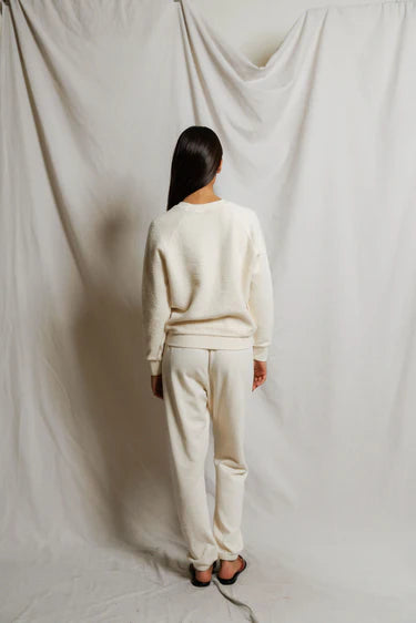 Ziggy Reverse Fleece Shrunken Crew